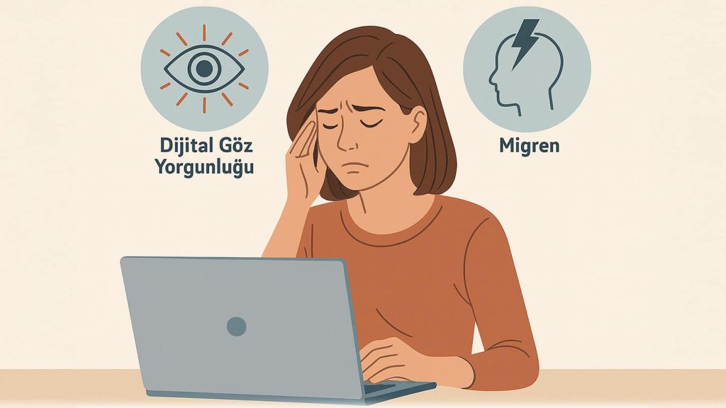 Ekrana Bakarken Başım Ağrıyor: Dijital Göz Yorgunluğu mu Migren mi?