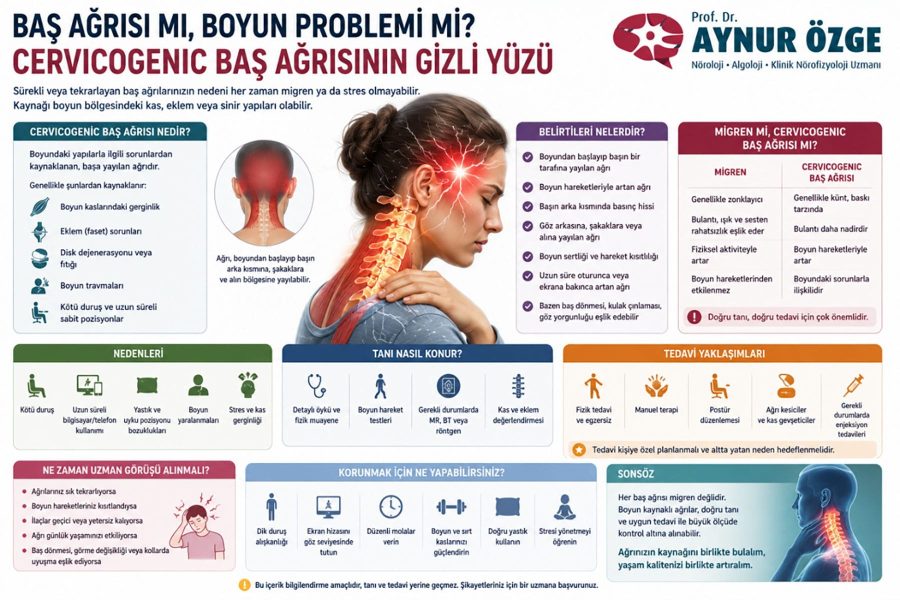 Baş Ağrısı mı, Boyun Problemi mi? Cervicogenic Baş Ağrısının Gizli Yüzü