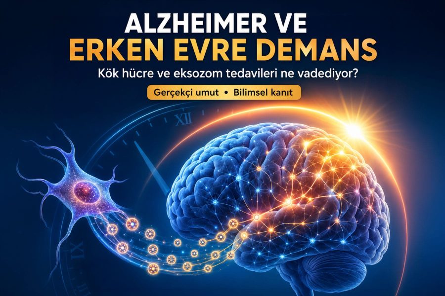 Alzheimer ve Erken Evre Demansta Kök Hücre ve Eksozom Tedavileri Ne Vadediyor?