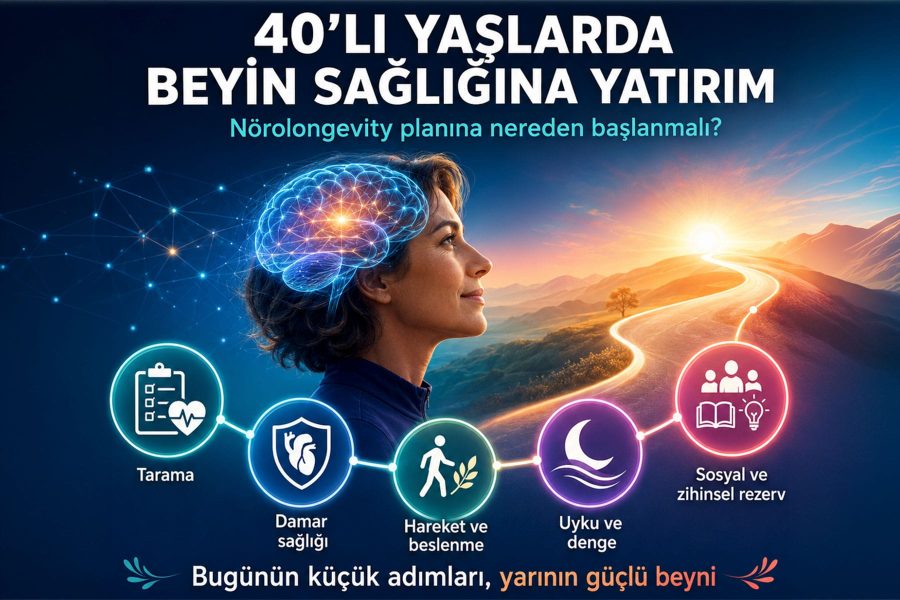Beyin Sağlığına 40’lı Yaşlarda Yatırım: Nörolongevity Planına Nereden Başlanmalı?