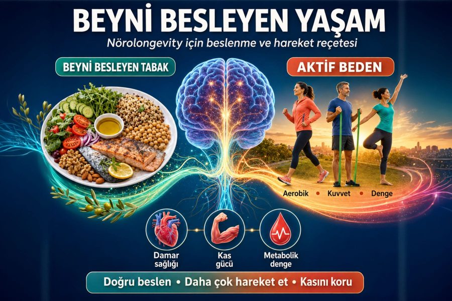 Beyni Besleyen Yaşam: Nörolongevity İçin Beslenme ve Hareket Reçetesi