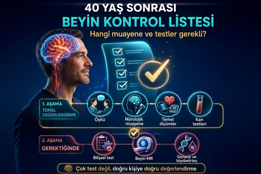 Beynin 40 Yaş Sonrası Kontrol Listesi: Hangi Muayene ve Testler Gerekli?