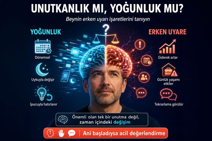 Unutkanlık mı, Yoğunluk mu? Beynin Erken Uyarı İşaretlerini Tanımak